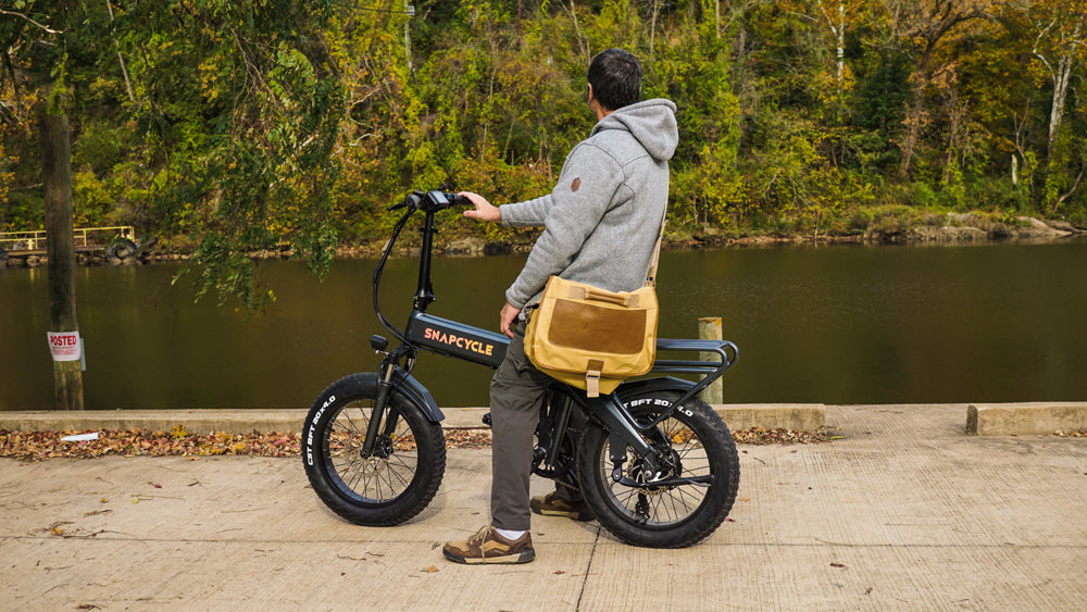 S1 Foldable Electric Bike for Adults, 750W Motor, 48V 15Ah Battery, 20"x4.0" Fat Tires, 7-Speed, Dual Suspension, Compact Folding E-Bike