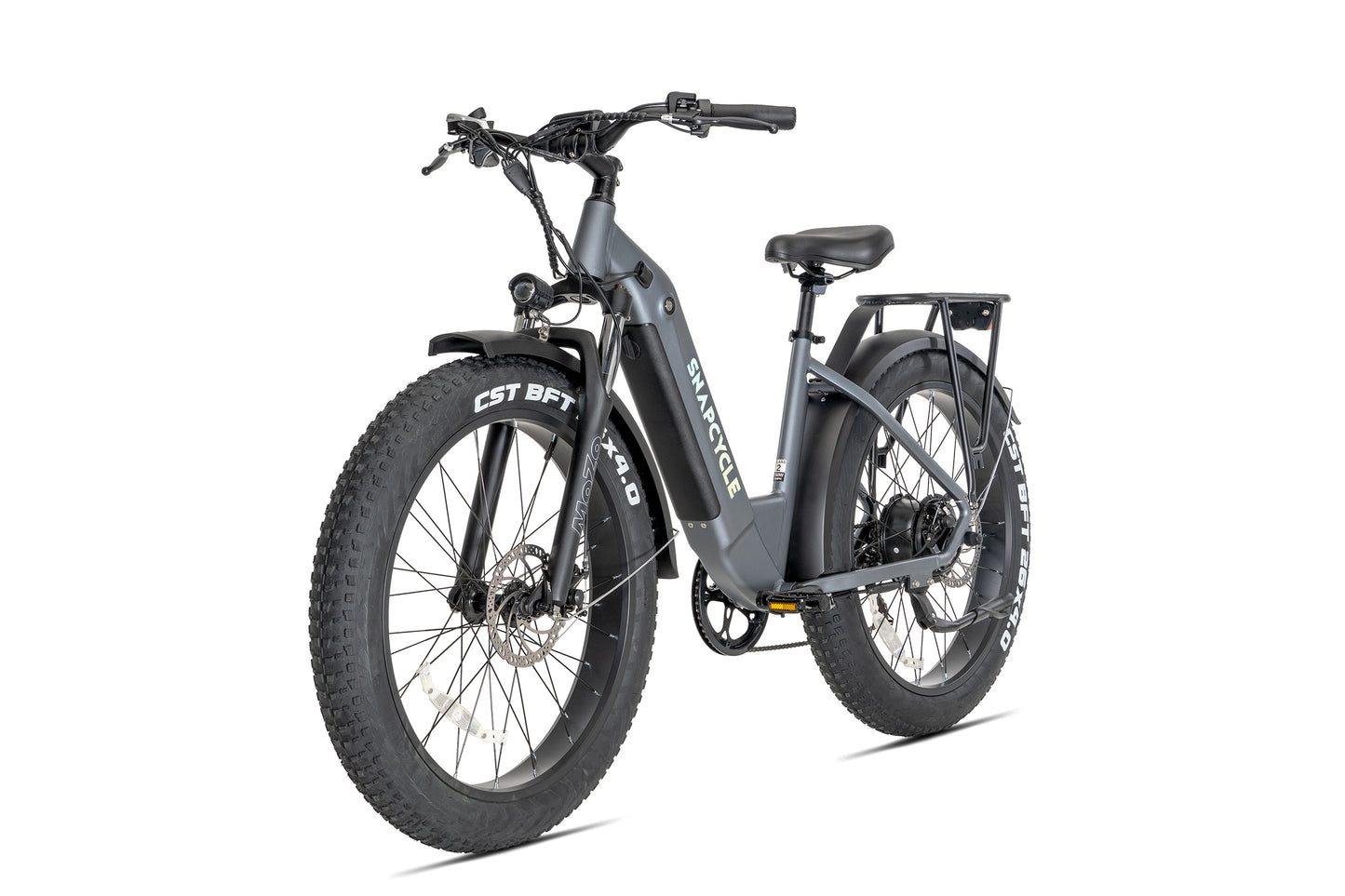 R1 Step Electric Bike for Adults, 1200W Peak Motor 28MPH, 672Wh Samsung Battery, 40+ Mile Range, 26"x4" Fat Tires, Shimano 7-Speed, Hydraulic Brakes, UL Certified