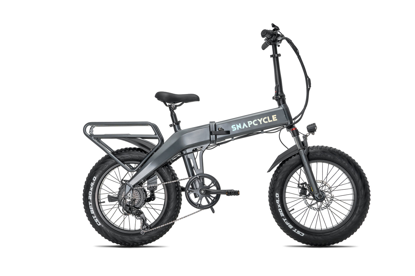 S1 Foldable Electric Bike for Adults, 750W Motor, 48V 15Ah Battery, 20"x4.0" Fat Tires, 7-Speed, Dual Suspension, Compact Folding E-Bike