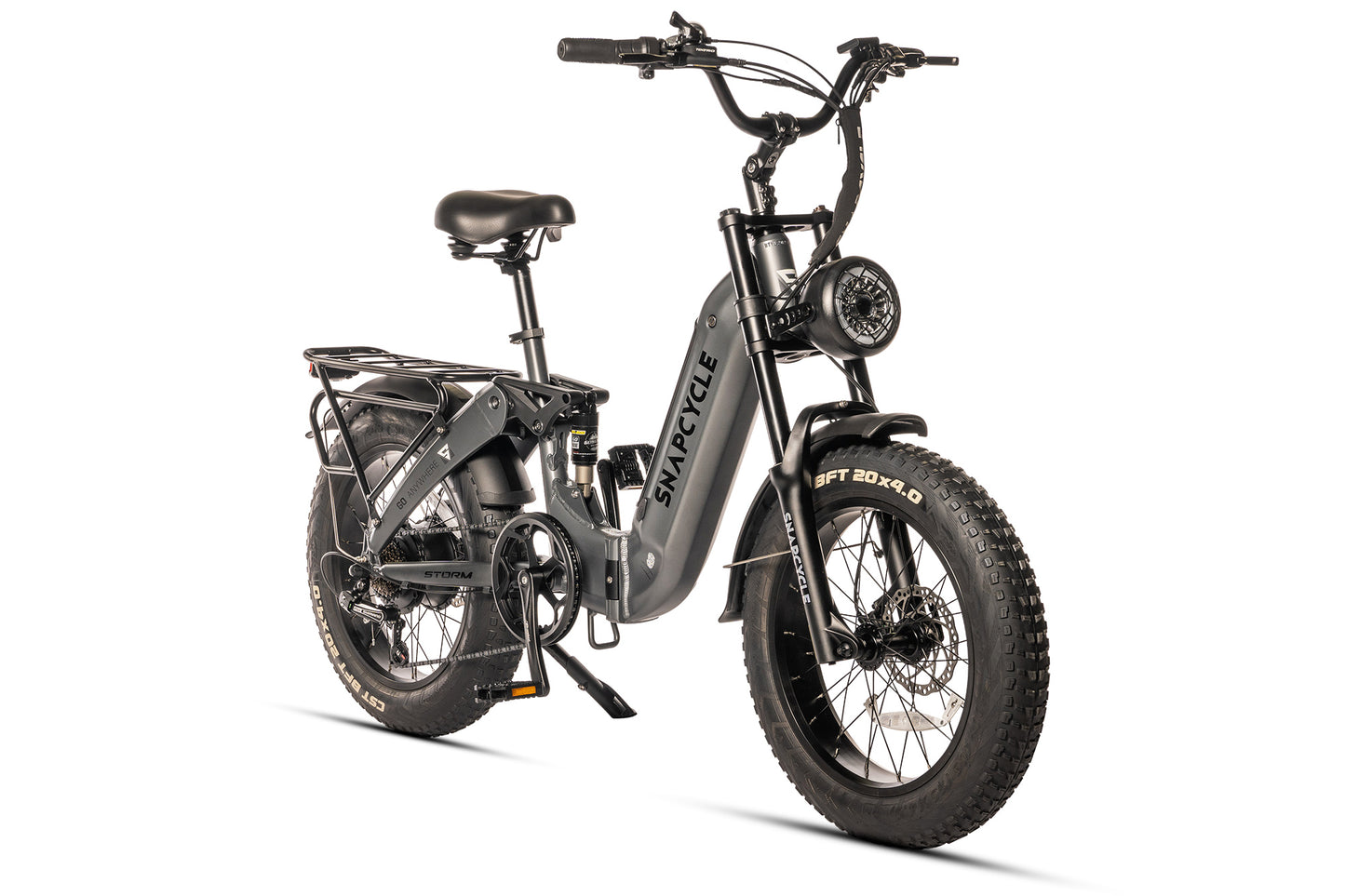 UGBEST Storm Electric Bike for Adults, 750W Motor, 48V 15Ah Samsung Battery, 20"x4.0" Fat Tires, Shimano 7-Speed, Dual Suspension, Removable Battery E-Bike for All-Terrain Riding