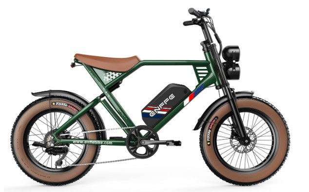 Enffe Electric Bike for Adults, 750W Motor 48V, 22.5Ah Lithium Battery, Up to 30MPH & 75-Mile Range, Fat Tire All-Terrain E-Bike for Commuting or Off-Road