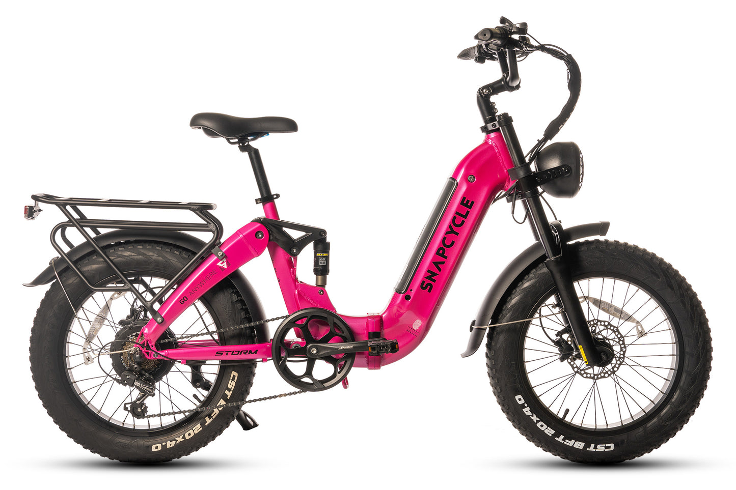 UGBEST Storm Electric Bike for Adults, 750W Motor, 48V 15Ah Samsung Battery, 20"x4.0" Fat Tires, Shimano 7-Speed, Dual Suspension, Removable Battery E-Bike for All-Terrain Riding