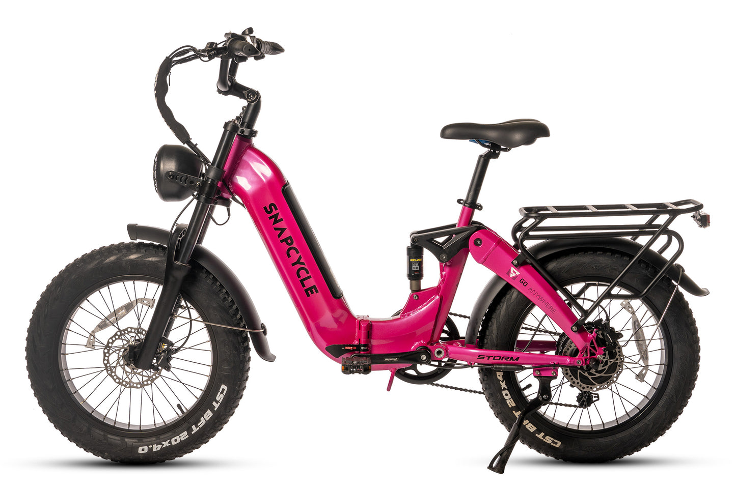 UGBEST Storm Electric Bike for Adults, 750W Motor, 48V 15Ah Samsung Battery, 20"x4.0" Fat Tires, Shimano 7-Speed, Dual Suspension, Removable Battery E-Bike for All-Terrain Riding