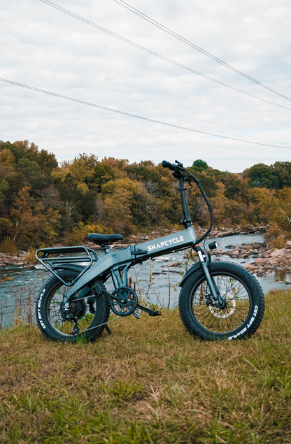 S1 Foldable Electric Bike for Adults, 750W Motor, 48V 15Ah Battery, 20"x4.0" Fat Tires, 7-Speed, Dual Suspension, Compact Folding E-Bike