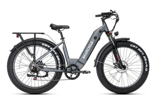 R1 Step Electric Bike for Adults, 1200W Peak Motor 28MPH, 672Wh Samsung Battery, 40+ Mile Range, 26"x4" Fat Tires, Shimano 7-Speed, Hydraulic Brakes, UL Certified