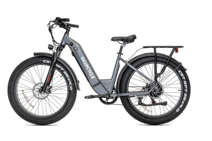 R1 Step Electric Bike for Adults, 1200W Peak Motor 28MPH, 672Wh Samsung Battery, 40+ Mile Range, 26"x4" Fat Tires, Shimano 7-Speed, Hydraulic Brakes, UL Certified
