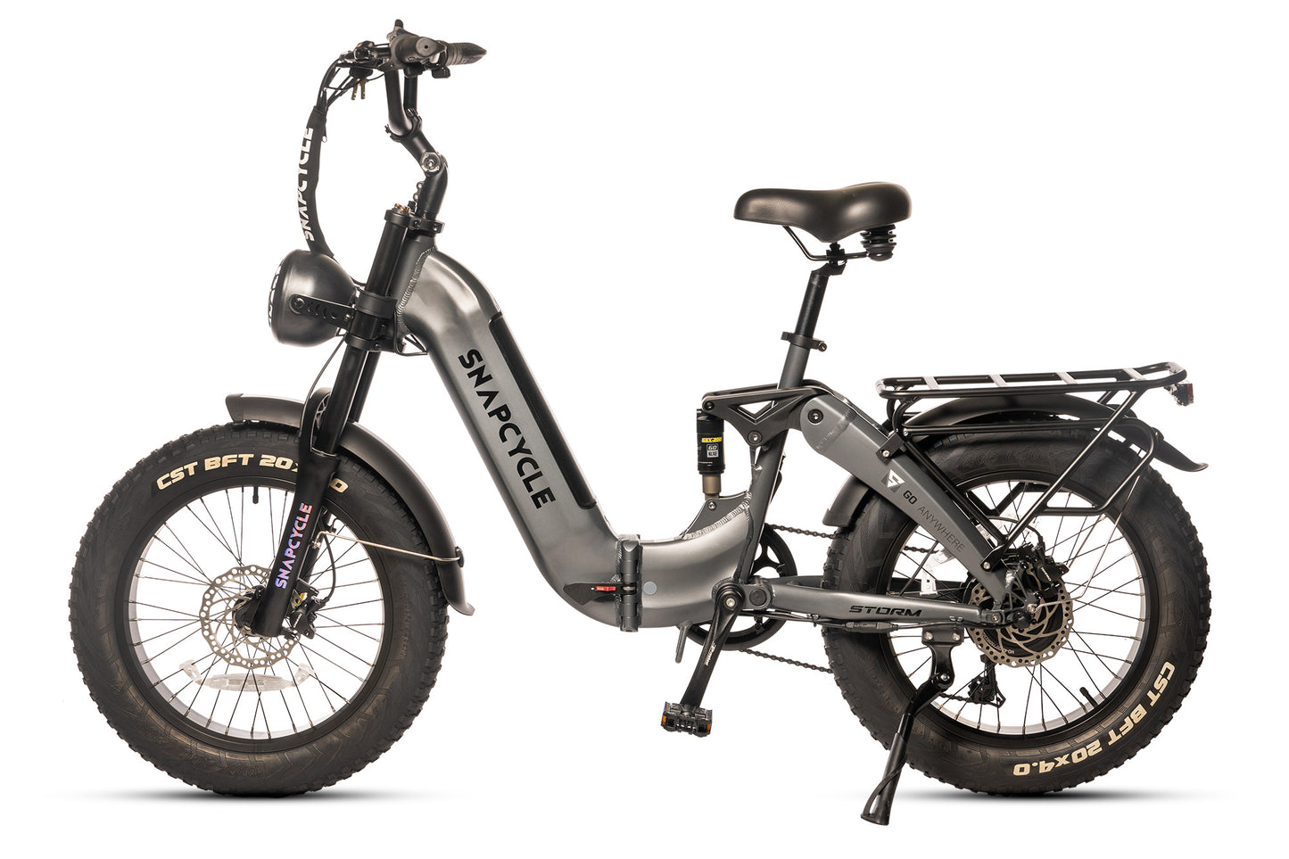UGBEST Storm Electric Bike for Adults, 750W Motor, 48V 15Ah Samsung Battery, 20"x4.0" Fat Tires, Shimano 7-Speed, Dual Suspension, Removable Battery E-Bike for All-Terrain Riding